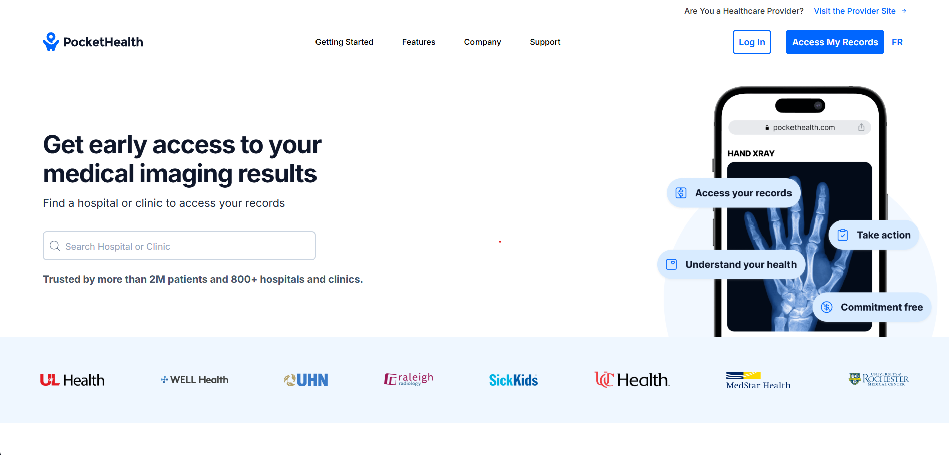 Design Engineering at PocketHealth.com platform interface